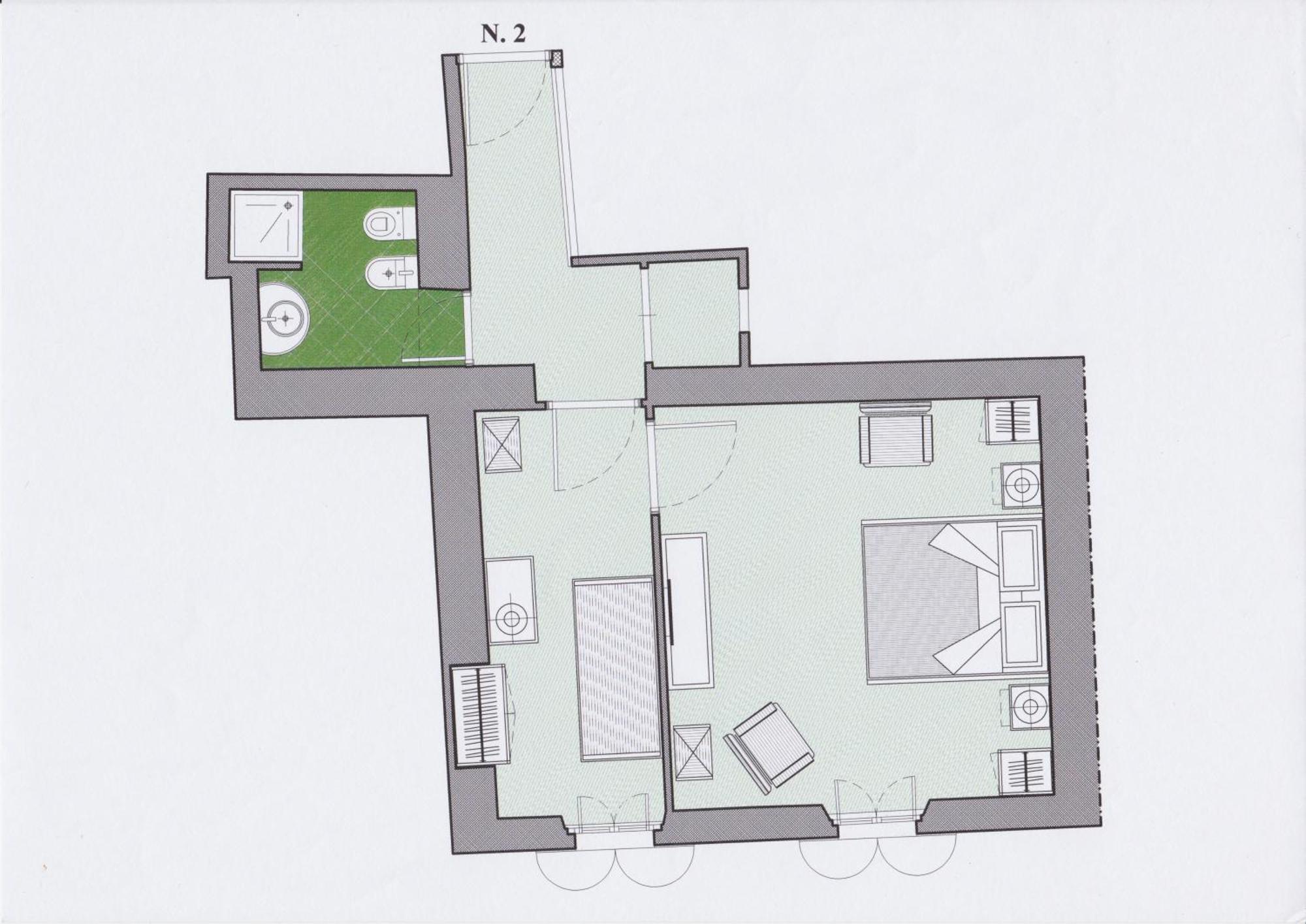 Hotel Gregoriana Rom Værelse billede